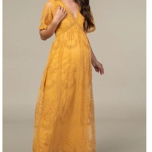 Pinkblush Maternity Lace Maxi Dress